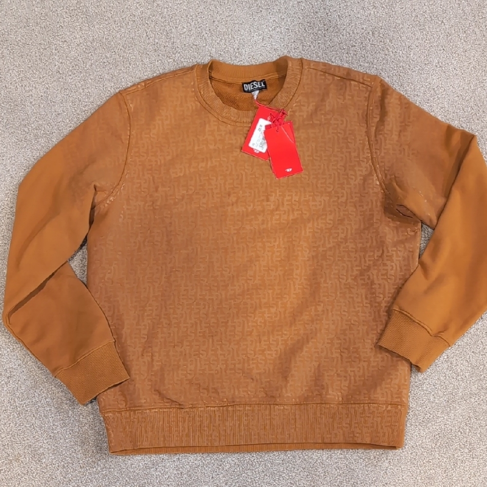 Diesel Men's Tan Crewneck Sweater